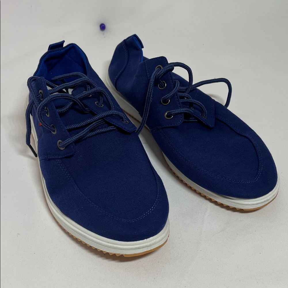 Navy Blue Men's Canvas Shoes